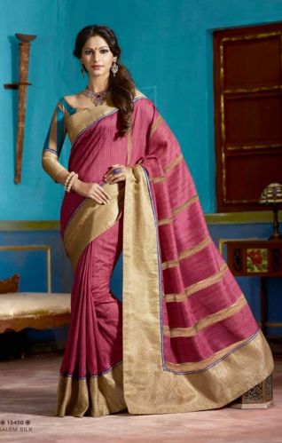 Art Silk Designer Saree, Color : Onion Pink