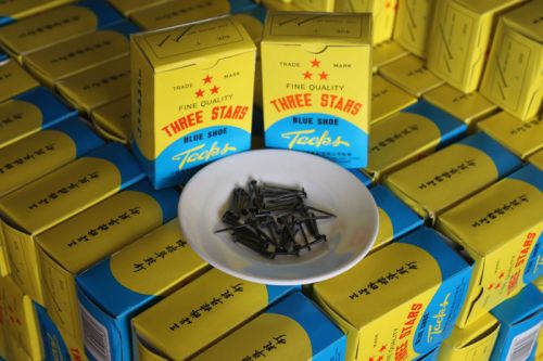 Q195 Three Star Shoe Tacks Nails, Packaging Type : blue/white/black