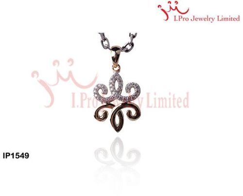 14k Gold Plated Flower Charm 925 Sterling Silver Pendants Chain Necklace