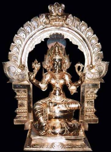 Mariamman Brass Statue, For Home, Shop, Color : Golden