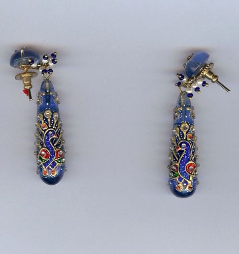 Shilpcreationjeweller Earrings, Color : Green Onax