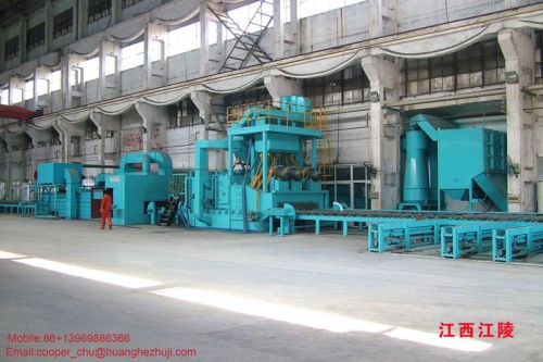 Roller Conveyors Shot Blasting Machine, Brand Name : Huanghe China