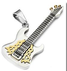 Stainless Steel Guitar Pendant, Brand Name : ort