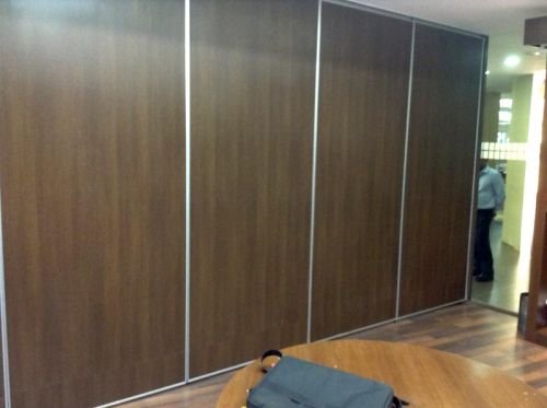 Rectangular Aluminium Acoustic Sliding Folding Partition, For Hotel, Feature : Attractive Design