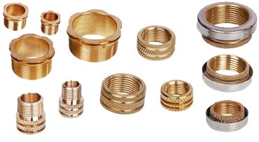 Round Polished Brass CPVC Inserts, For Electrical Fittings, Machinery, Size : 20-30mm