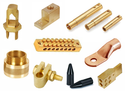 Free Cutting Brass Earthing Accessories, Packaging Type : Multicolor