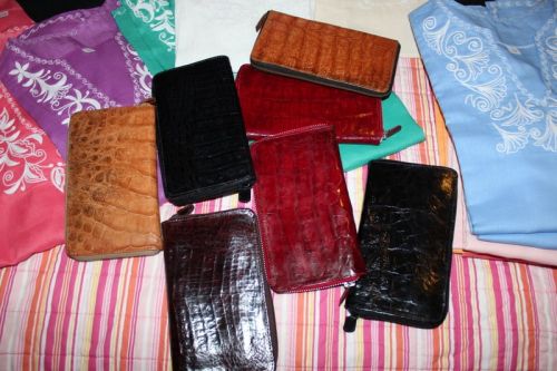 Crocodile Wallets, Brand Name : norma of palm beach