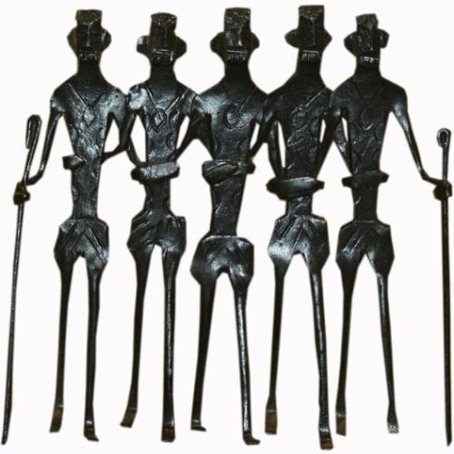 5 Dancing Tribal Iron Handicraft