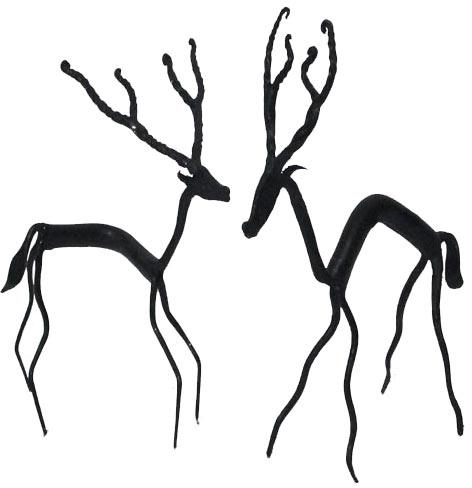 Rough Iron Deer Handicraft