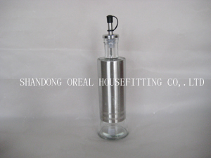 Oreal Glass Olive Oil Bottles, Packaging Type : polished steel