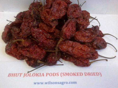 Bhut Jolokia Pods Smoke Dried
