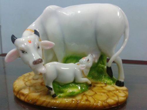 Marble Cow Statue