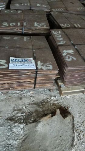 Copper Cathodes 99.99% Cu