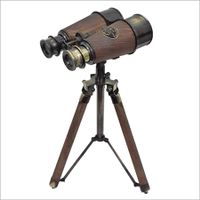 Nautical Antique Binocular With Stand