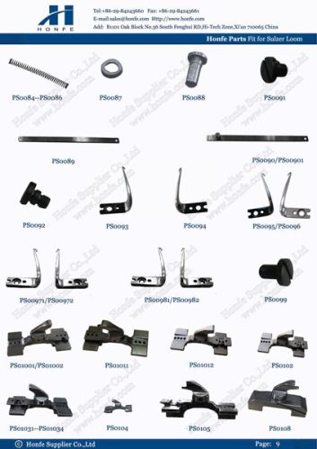 Sulzer Projectile Loom Parts