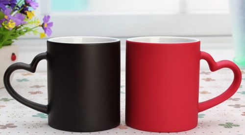 Sublimation Heart Handle Color Changing Mug