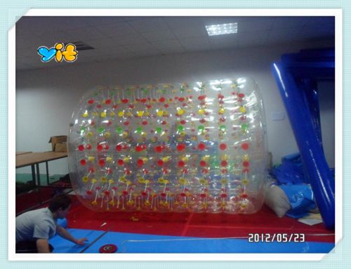 Inflatable Water Roller 1 Chamber,Human Sized Hamster Ball, Aqua Roller