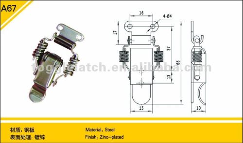 Small Spring Load Latch Hasp Lock