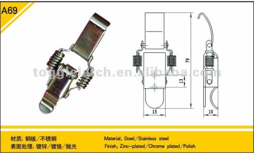 Spring Load Hasp Lock, Toggle Latch, Brand Name : tianjia