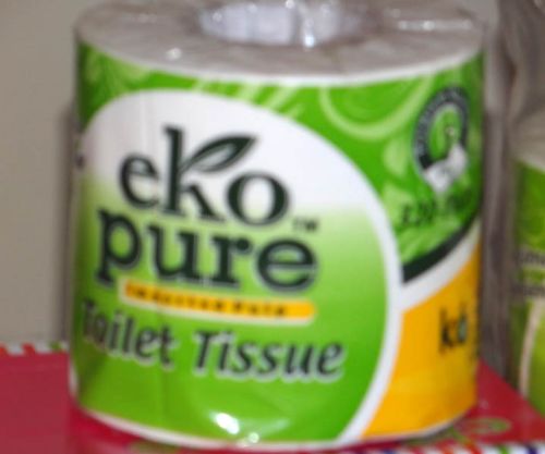 EKOPURE SOFT VIRGIN PULP TISSUE Eko Pure Toilet Rolls, Size : 320 PULLS X 2 PLY