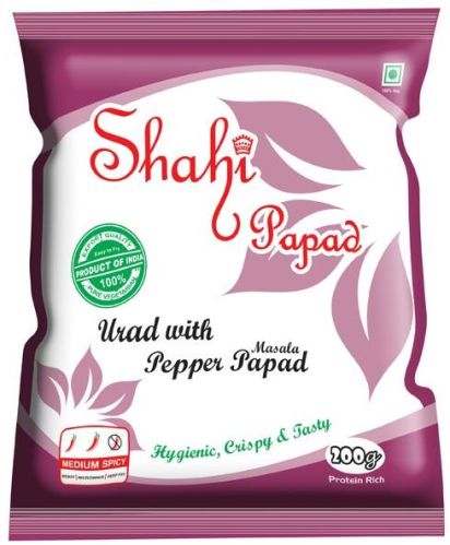 Shahi Black Gram Crispy Urad Masala Papad, Style : Dried