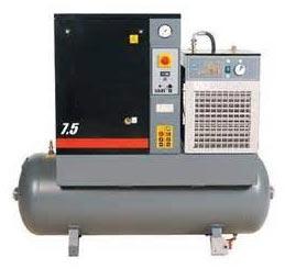 Tank Mounted Screw Compressor