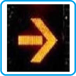 Yellow Arrow Right Signal