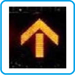 Yellow Arrow Straight Signal