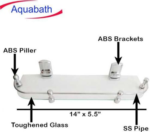 14 X 5.5 TP Clear Shelf, For Bathroom, Kitchen, Drawing Room, Living Room