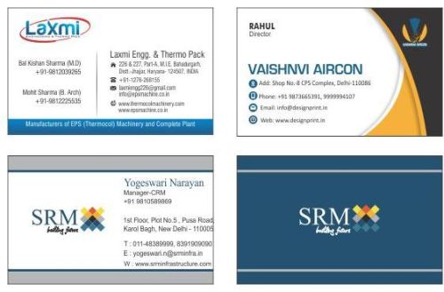 Multi Color Visiting Card