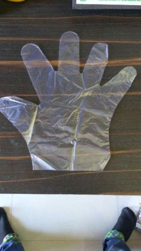 HM-HDPE Disposable Plastic Hand Gloves, Packaging Type : Packet