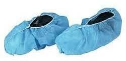 PE Disposable Plastic Shoe Covers, For Clinical, Hospital, Laboratory, Feature : Best Quality, Eco Friendly