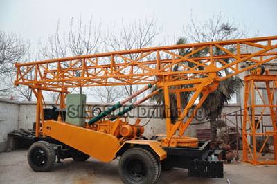 Trailer Mounted Water Well Drilling Rig