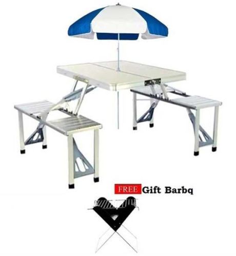 Picnic Table With Umbrella