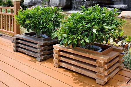 Wood Plastic Composite Flower Boxes