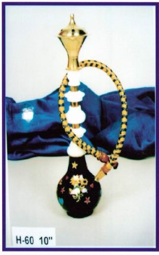 Hookah Acrylic Brass Black Matki