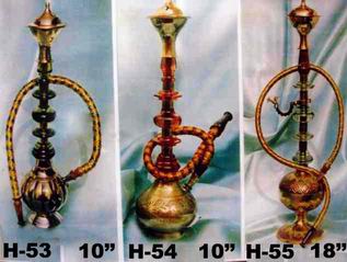 Hookah Wood Brass Acrylic