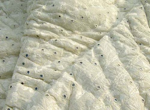 Beaded Cream Quilt, Feature : Eco-Friendly