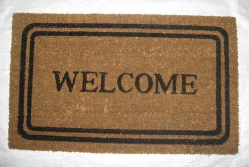 Welcome Door Mat, Color : BROWN