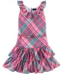 Girls Sleeveless Frill Frocks