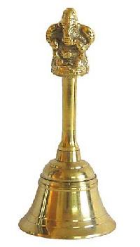 Golden Metal Bell, For Home, Temple, Style : Classical