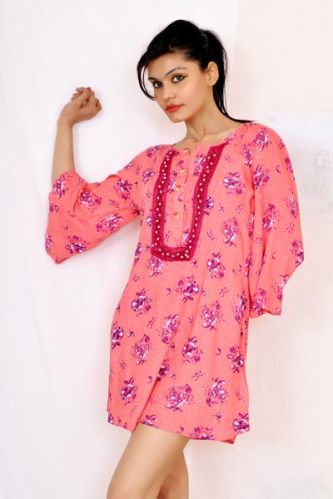 Printed Rayon Kurtis, Technics : Handloom