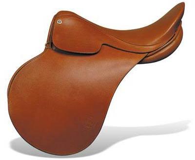 Leather Polo Saddles, Color : Brown
