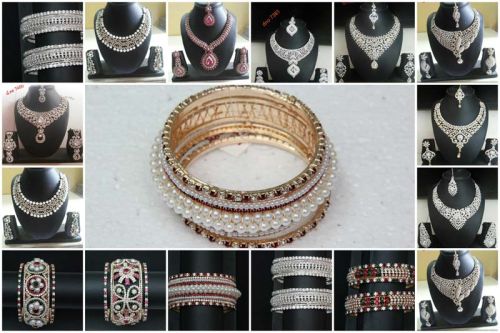 Cashmere Pashmina Viscos Bronz Casting. Necklace Sets, Gender : Female