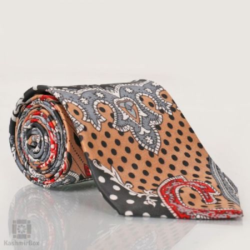 Abstract Printed Luxury Satin Tie, Color : Multi Color