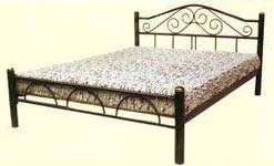 Rectangular Steel Double Cot Bed, For Home Use, Style : Antique