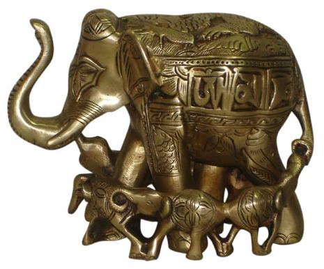 Brass Elephant Statue