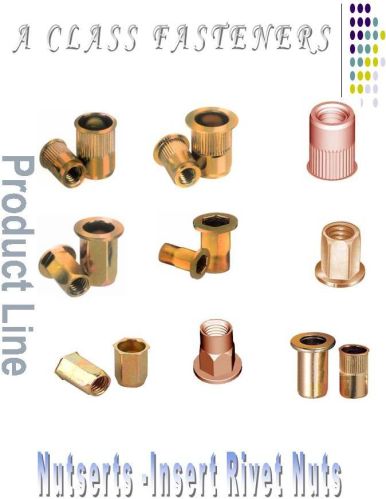 ACF Brass Insert Nuts, Color : Light Yellow