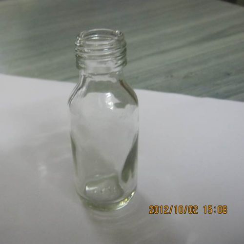 White Glass Bottles, For Storing Liquid, Pattern : Plain