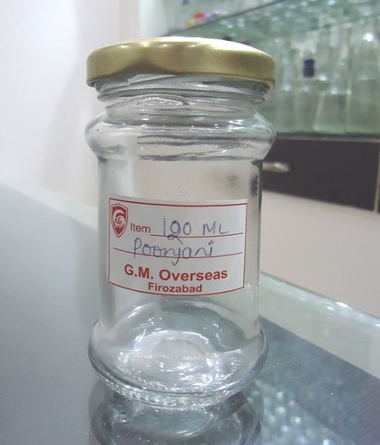 GMO 120ml Round Glass Jar